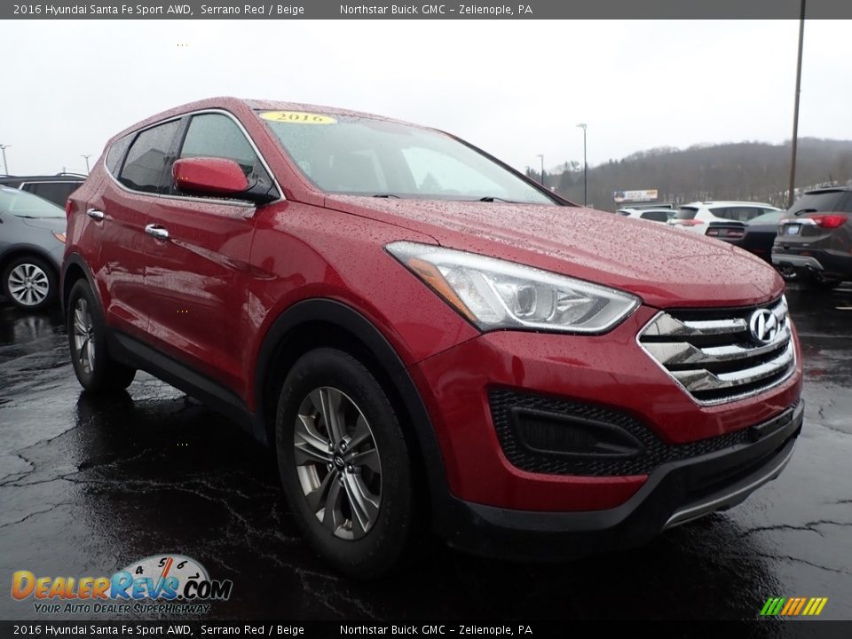 Front 3/4 View of 2016 Hyundai Santa Fe Sport AWD Photo #4