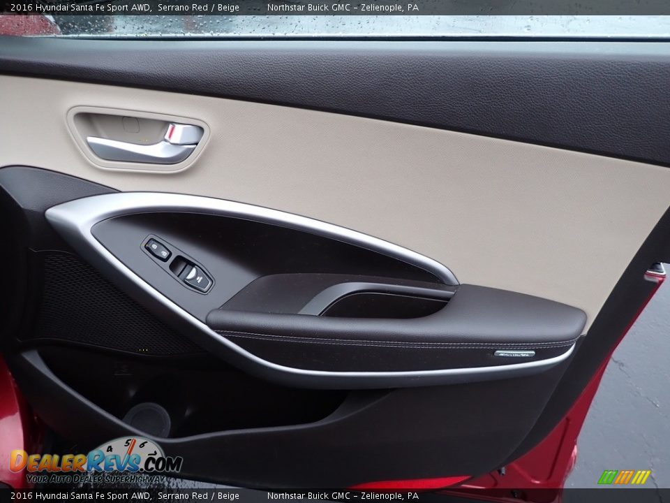 Door Panel of 2016 Hyundai Santa Fe Sport AWD Photo #7