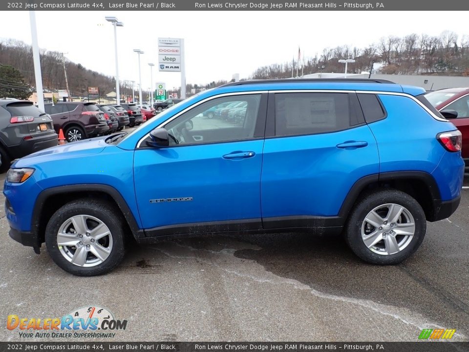 2022 Jeep Compass Latitude 4x4 Laser Blue Pearl / Black Photo #2
