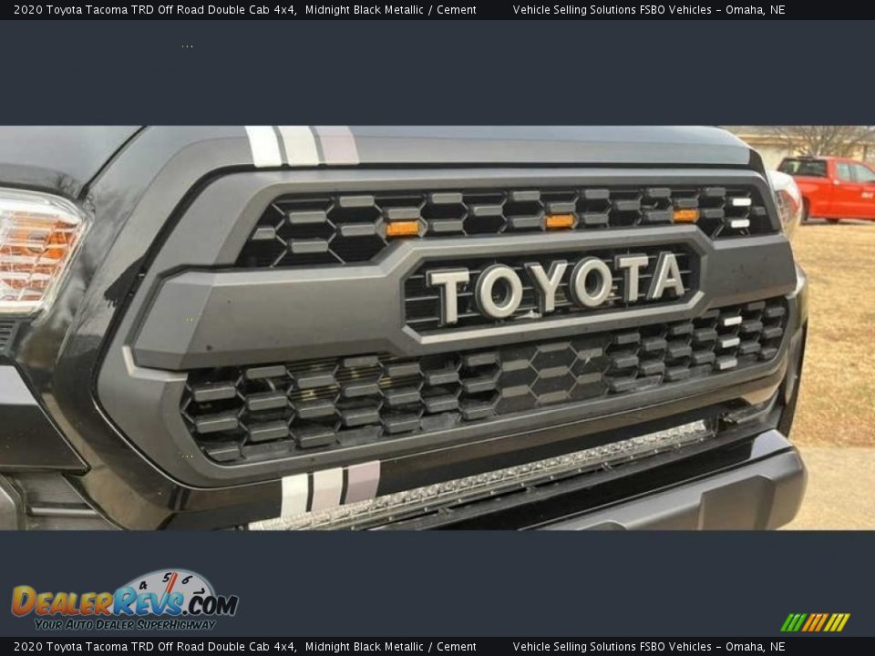 2020 Toyota Tacoma TRD Off Road Double Cab 4x4 Midnight Black Metallic / Cement Photo #13