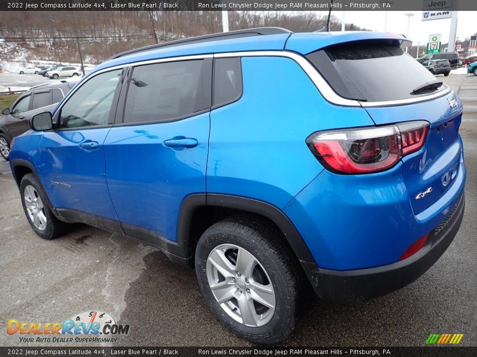 2022 Jeep Compass Latitude 4x4 Laser Blue Pearl / Black Photo #3