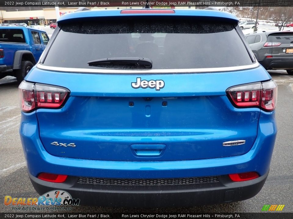 2022 Jeep Compass Latitude 4x4 Laser Blue Pearl / Black Photo #4