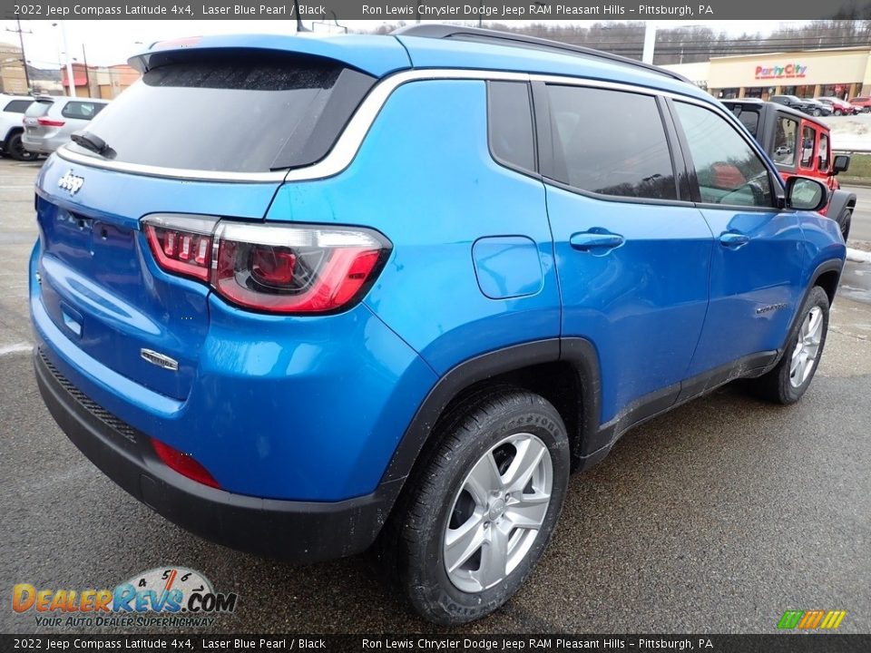 2022 Jeep Compass Latitude 4x4 Laser Blue Pearl / Black Photo #6