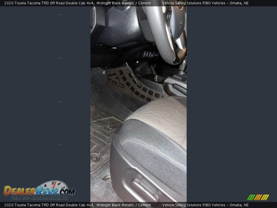 2020 Toyota Tacoma TRD Off Road Double Cab 4x4 Midnight Black Metallic / Cement Photo #17