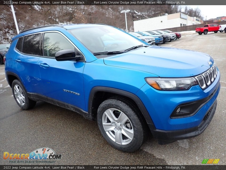 2022 Jeep Compass Latitude 4x4 Laser Blue Pearl / Black Photo #8