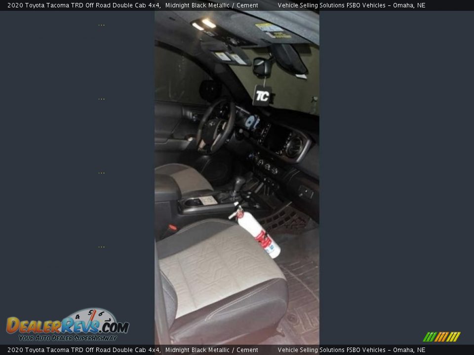 2020 Toyota Tacoma TRD Off Road Double Cab 4x4 Midnight Black Metallic / Cement Photo #21