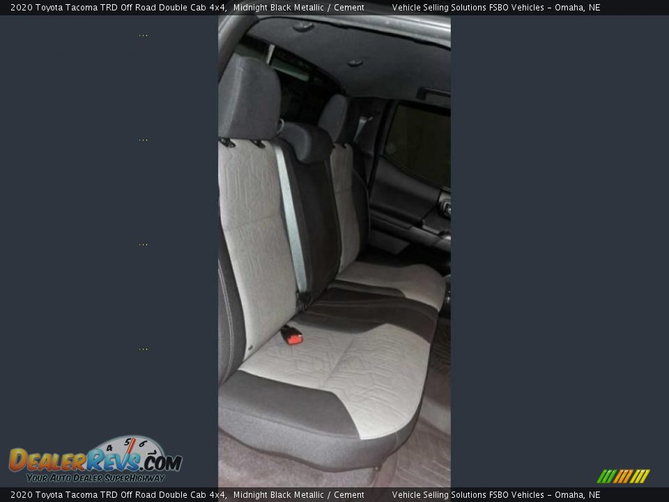 2020 Toyota Tacoma TRD Off Road Double Cab 4x4 Midnight Black Metallic / Cement Photo #22