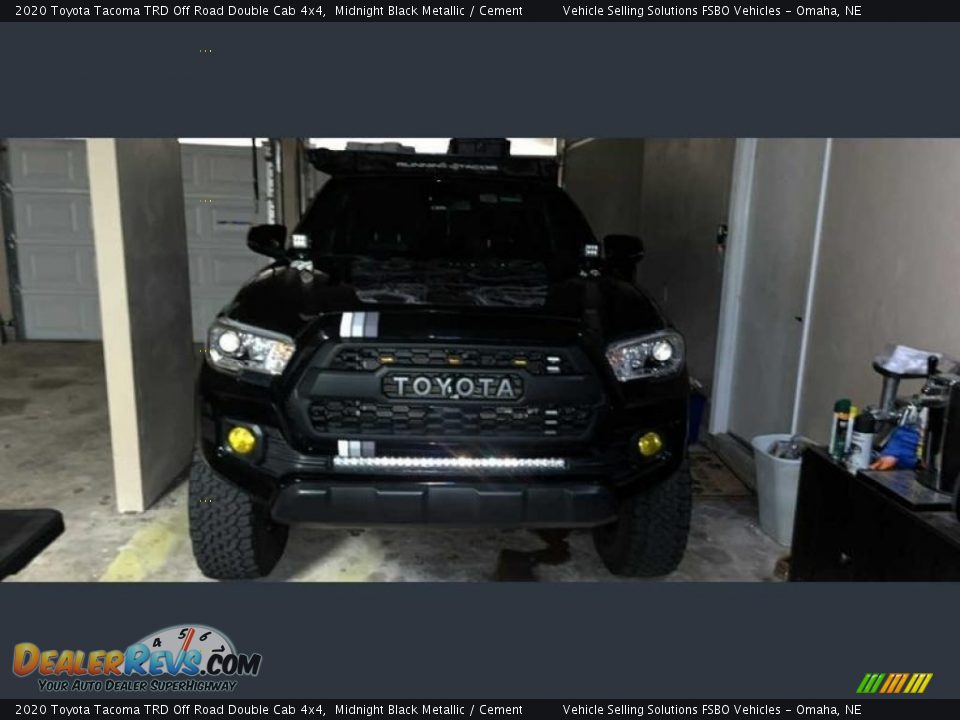 2020 Toyota Tacoma TRD Off Road Double Cab 4x4 Midnight Black Metallic / Cement Photo #23