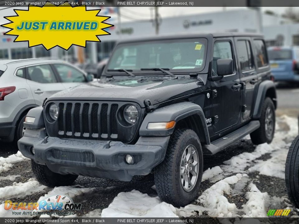 2020 Jeep Wrangler Unlimited Sport 4x4 Black / Black Photo #1