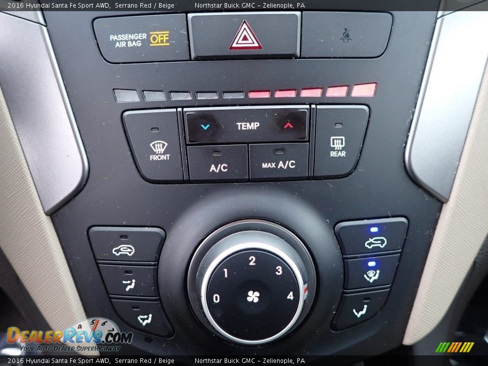 Controls of 2016 Hyundai Santa Fe Sport AWD Photo #23