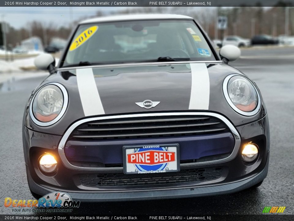 2016 Mini Hardtop Cooper 2 Door Midnight Black Metallic / Carbon Black Photo #15