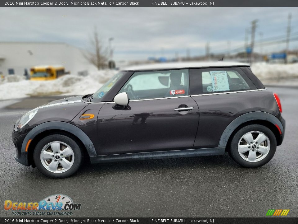 2016 Mini Hardtop Cooper 2 Door Midnight Black Metallic / Carbon Black Photo #16