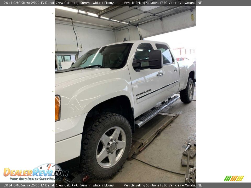 2014 GMC Sierra 2500HD Denali Crew Cab 4x4 Summit White / Ebony Photo #1