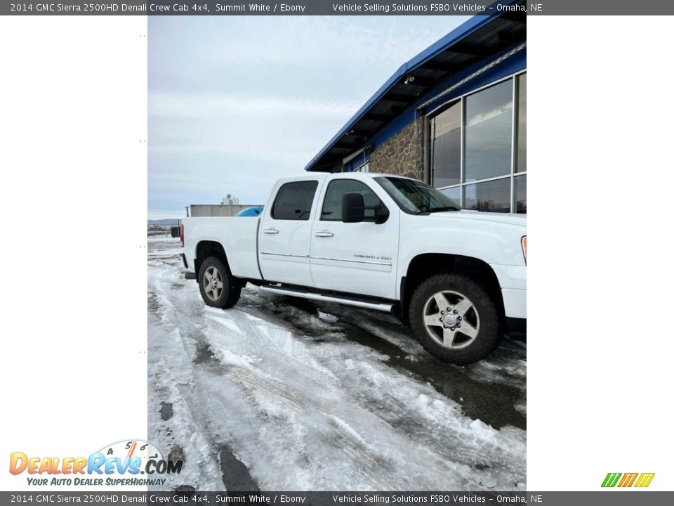 2014 GMC Sierra 2500HD Denali Crew Cab 4x4 Summit White / Ebony Photo #2