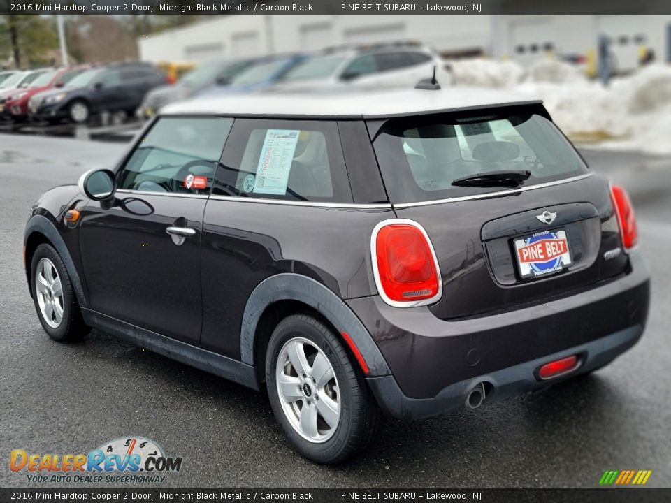 2016 Mini Hardtop Cooper 2 Door Midnight Black Metallic / Carbon Black Photo #17