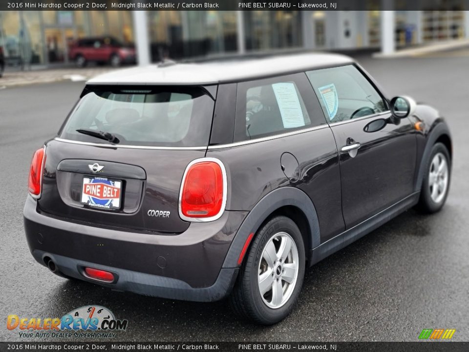 2016 Mini Hardtop Cooper 2 Door Midnight Black Metallic / Carbon Black Photo #19