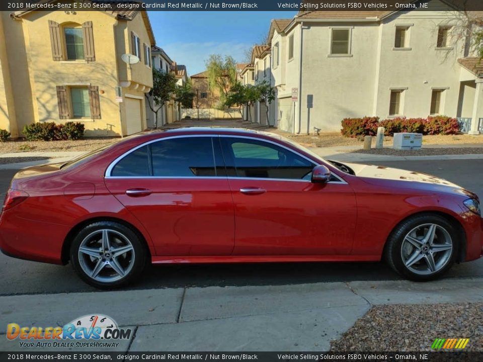 2018 Mercedes-Benz E 300 Sedan designo Cardinal Red Metallic / Nut Brown/Black Photo #2