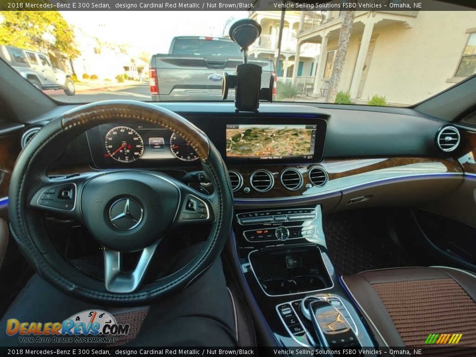 2018 Mercedes-Benz E 300 Sedan designo Cardinal Red Metallic / Nut Brown/Black Photo #4