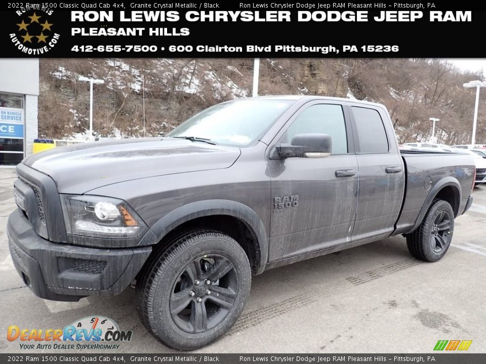 2022 Ram 1500 Classic Quad Cab 4x4 Granite Crystal Metallic / Black Photo #1
