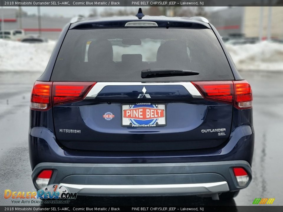 2018 Mitsubishi Outlander SEL S-AWC Cosmic Blue Metallic / Black Photo #18