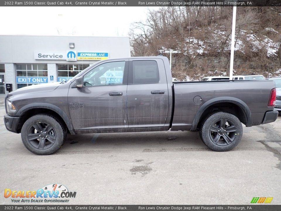 2022 Ram 1500 Classic Quad Cab 4x4 Granite Crystal Metallic / Black Photo #2