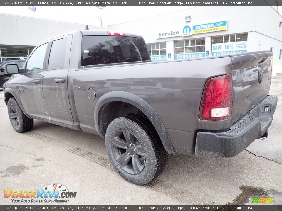 2022 Ram 1500 Classic Quad Cab 4x4 Granite Crystal Metallic / Black Photo #3