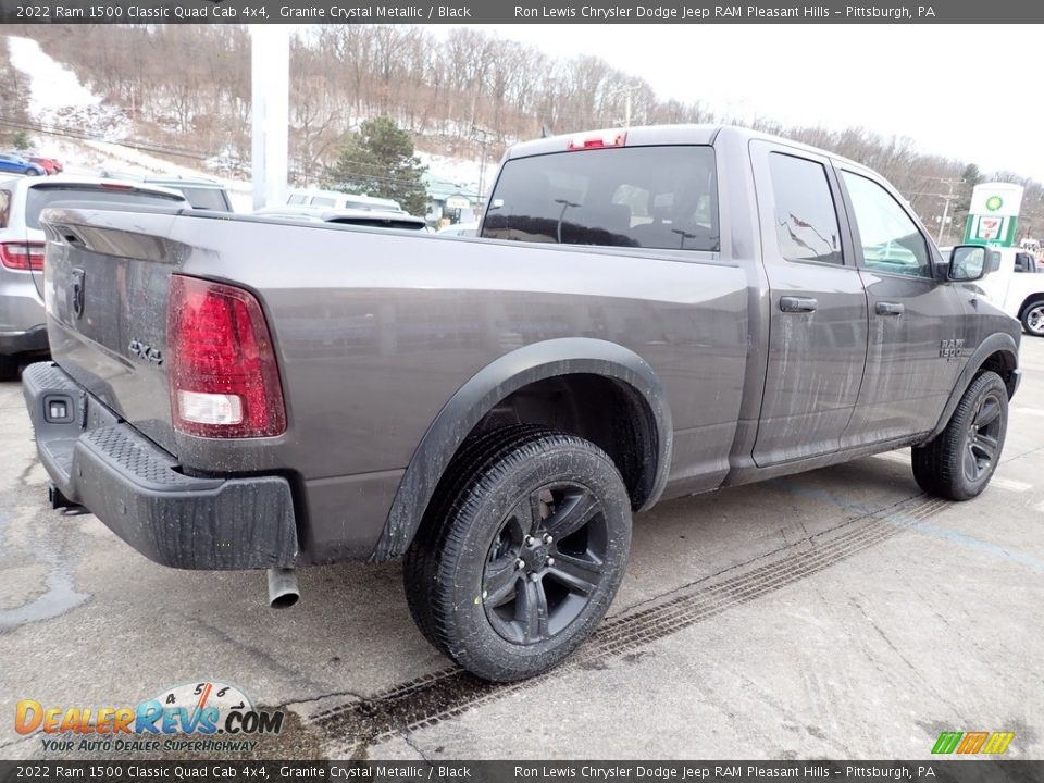 2022 Ram 1500 Classic Quad Cab 4x4 Granite Crystal Metallic / Black Photo #5