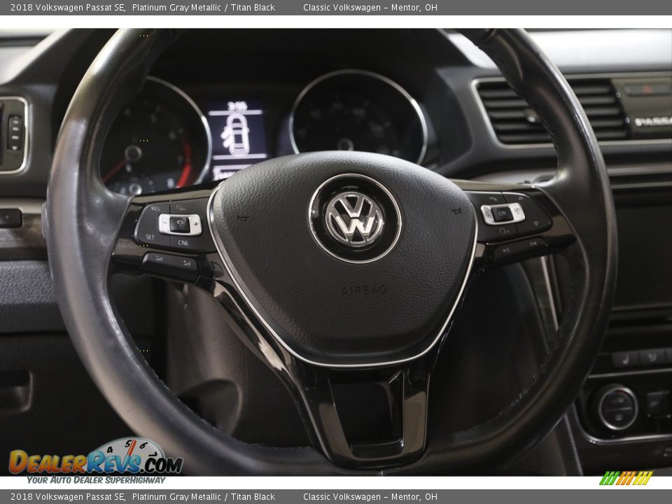 2018 Volkswagen Passat SE Platinum Gray Metallic / Titan Black Photo #7