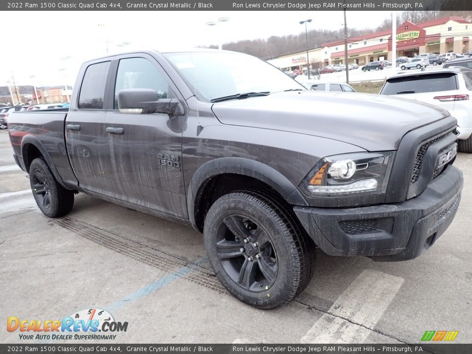 2022 Ram 1500 Classic Quad Cab 4x4 Granite Crystal Metallic / Black Photo #7