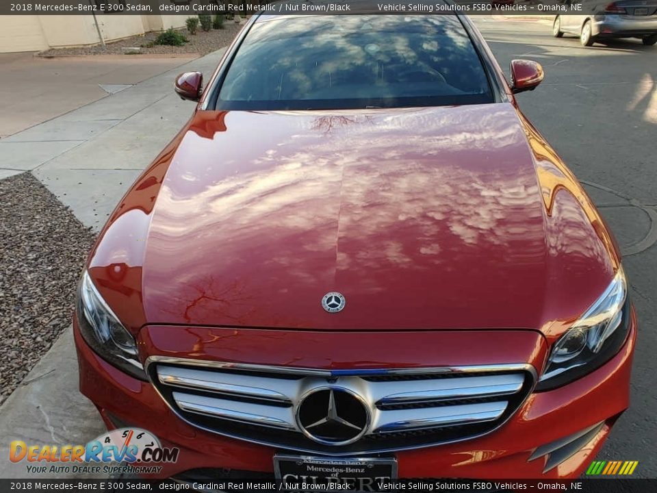 2018 Mercedes-Benz E 300 Sedan designo Cardinal Red Metallic / Nut Brown/Black Photo #14
