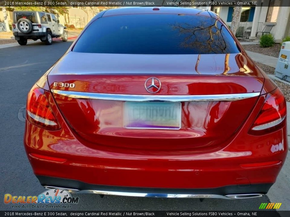 2018 Mercedes-Benz E 300 Sedan designo Cardinal Red Metallic / Nut Brown/Black Photo #15