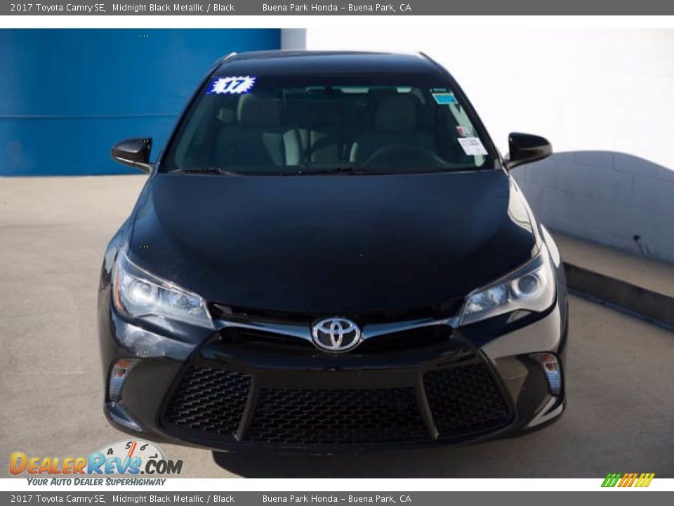 2017 Toyota Camry SE Midnight Black Metallic / Black Photo #7