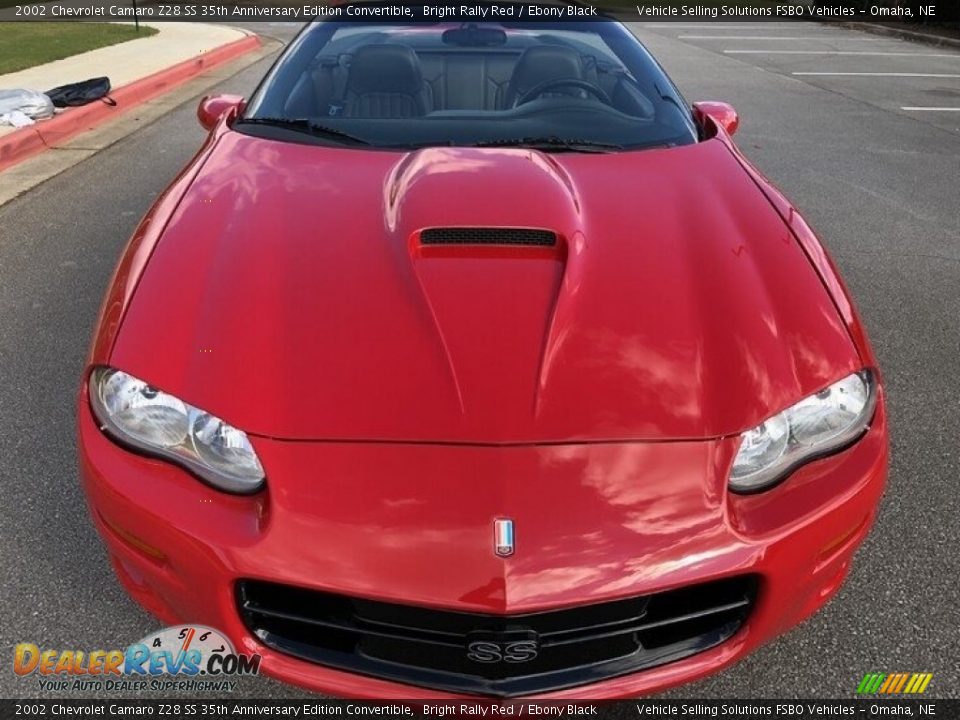 Bright Rally Red 2002 Chevrolet Camaro Z28 SS 35th Anniversary Edition Convertible Photo #3