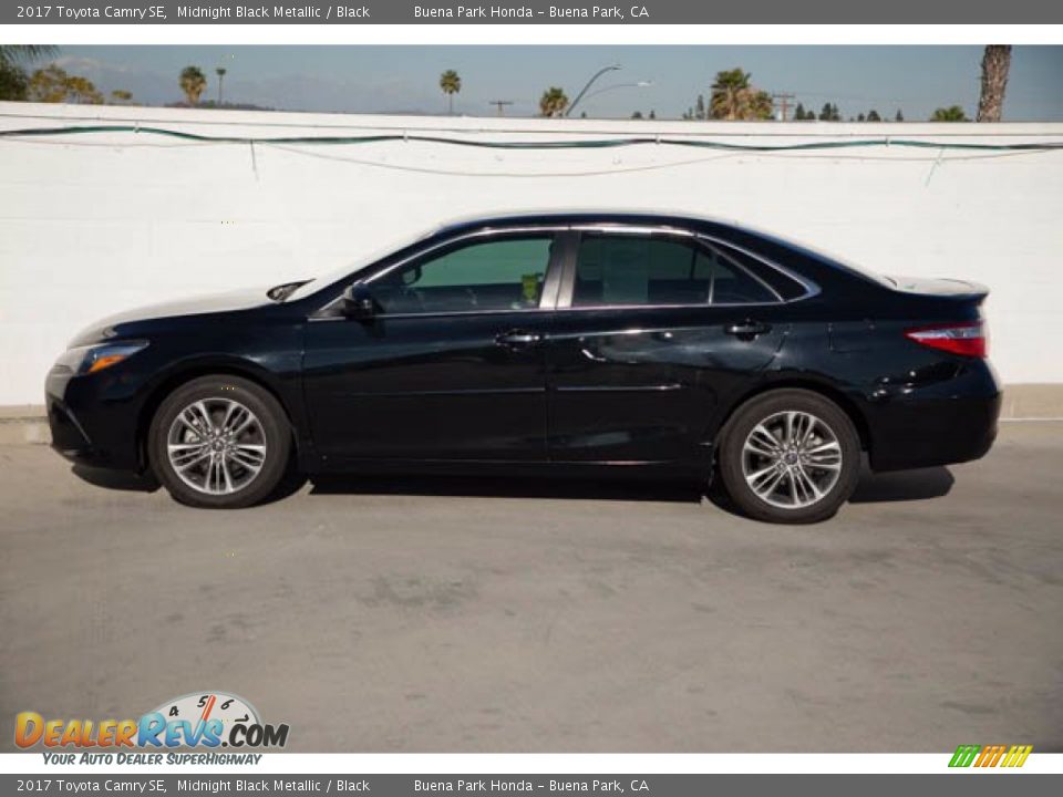 2017 Toyota Camry SE Midnight Black Metallic / Black Photo #8