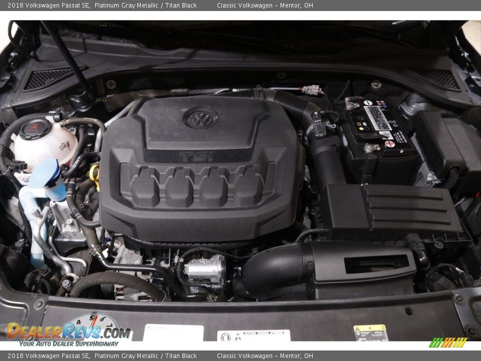 2018 Volkswagen Passat SE Platinum Gray Metallic / Titan Black Photo #17