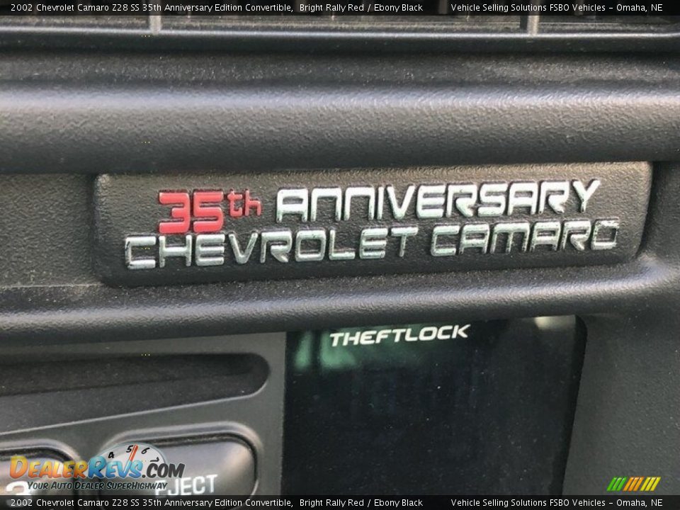 2002 Chevrolet Camaro Z28 SS 35th Anniversary Edition Convertible Logo Photo #8
