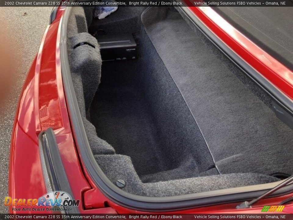 2002 Chevrolet Camaro Z28 SS 35th Anniversary Edition Convertible Trunk Photo #10