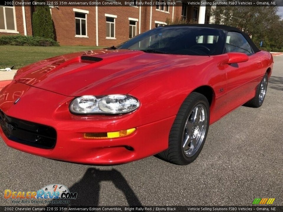 2002 Chevrolet Camaro Z28 SS 35th Anniversary Edition Convertible Bright Rally Red / Ebony Black Photo #11