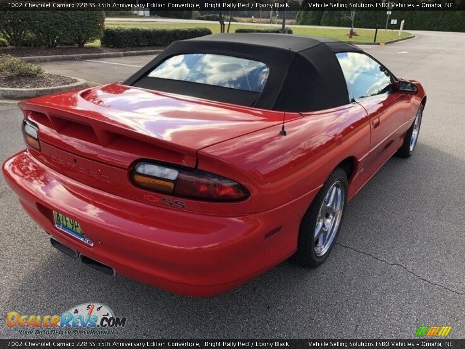 2002 Chevrolet Camaro Z28 SS 35th Anniversary Edition Convertible Bright Rally Red / Ebony Black Photo #13