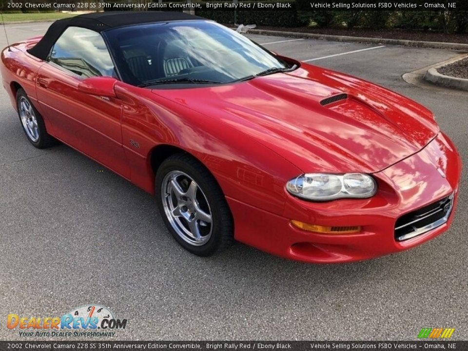 Bright Rally Red 2002 Chevrolet Camaro Z28 SS 35th Anniversary Edition Convertible Photo #15