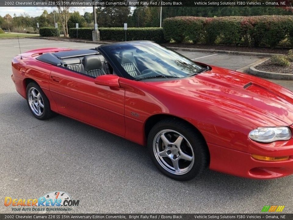 2002 Chevrolet Camaro Z28 SS 35th Anniversary Edition Convertible Bright Rally Red / Ebony Black Photo #16