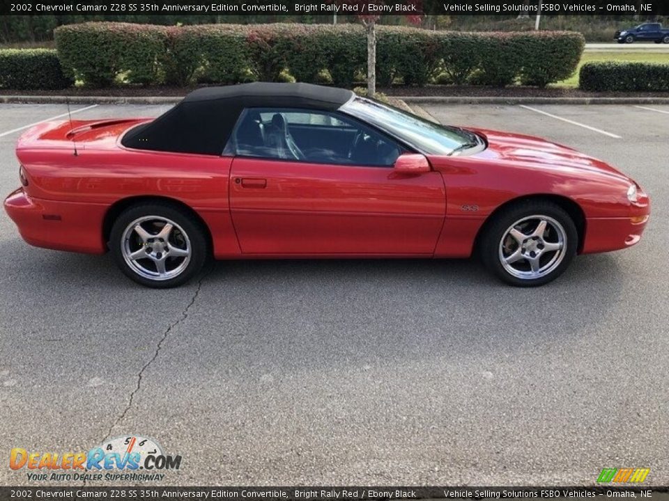 Bright Rally Red 2002 Chevrolet Camaro Z28 SS 35th Anniversary Edition Convertible Photo #20