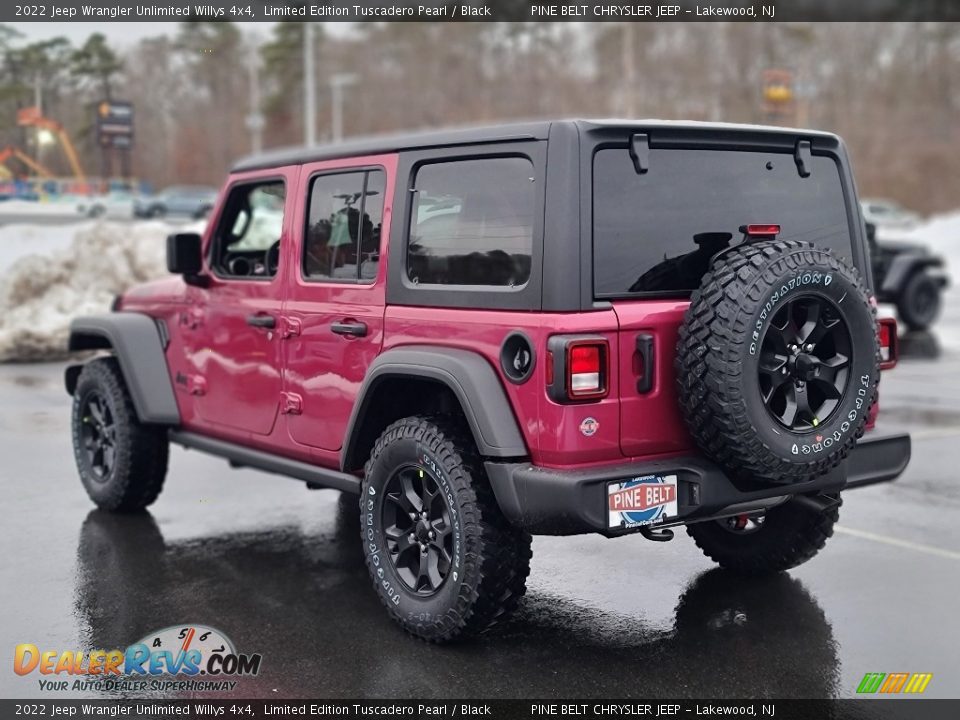 2022 Jeep Wrangler Unlimited Willys 4x4 Limited Edition Tuscadero Pearl / Black Photo #4