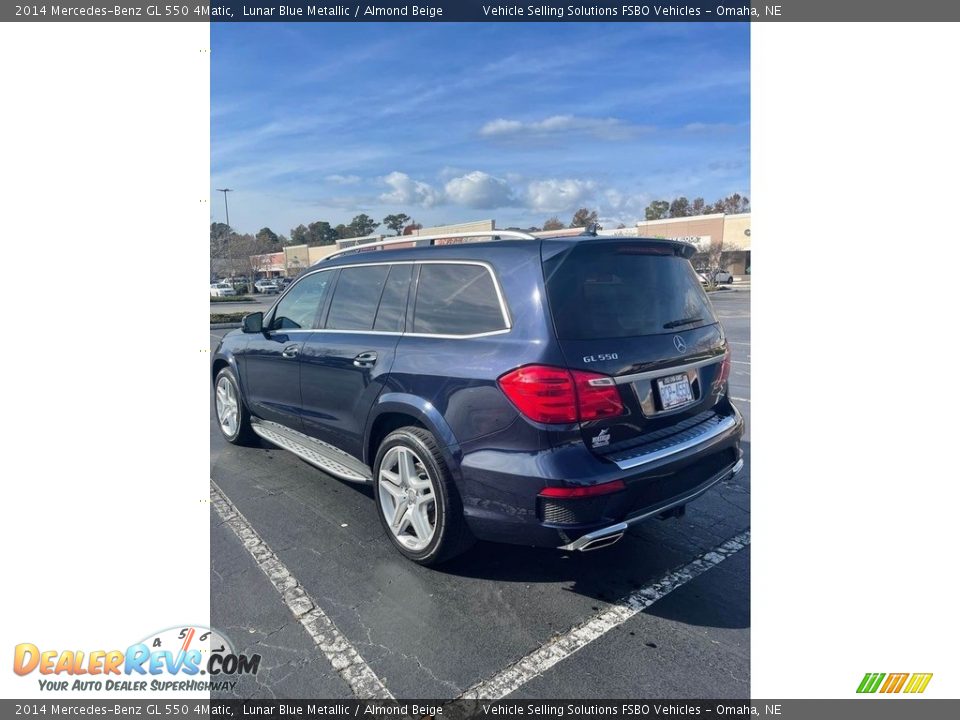 2014 Mercedes-Benz GL 550 4Matic Lunar Blue Metallic / Almond Beige Photo #10