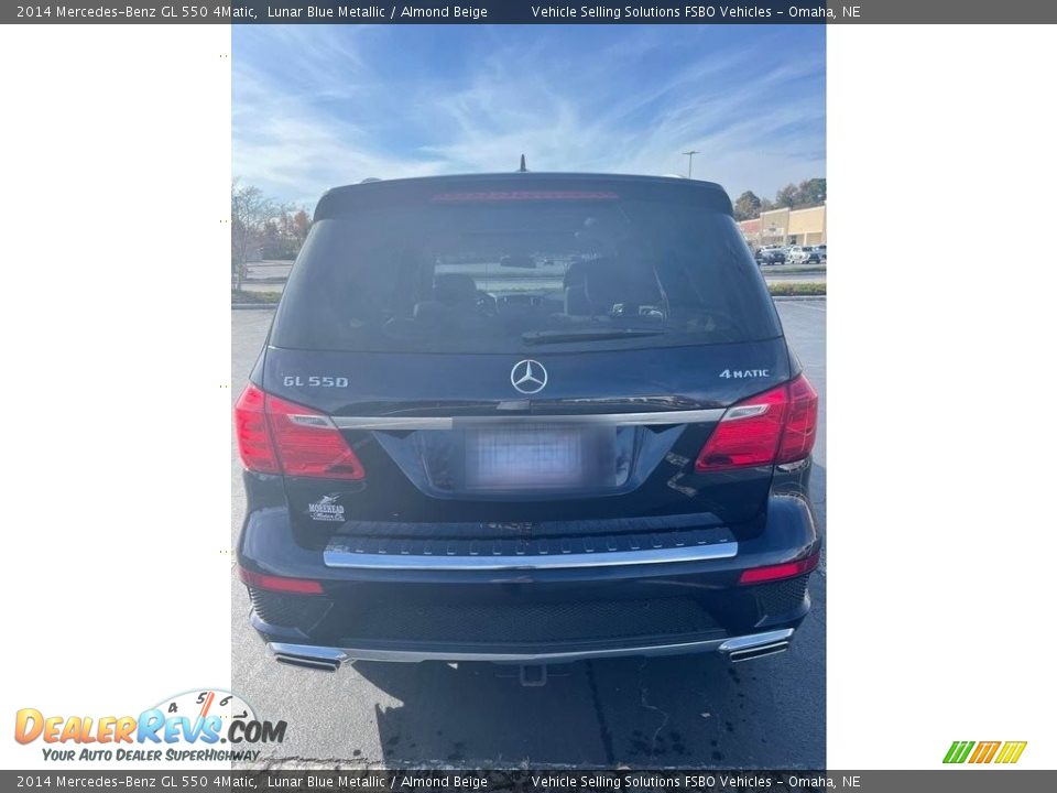 2014 Mercedes-Benz GL 550 4Matic Lunar Blue Metallic / Almond Beige Photo #11