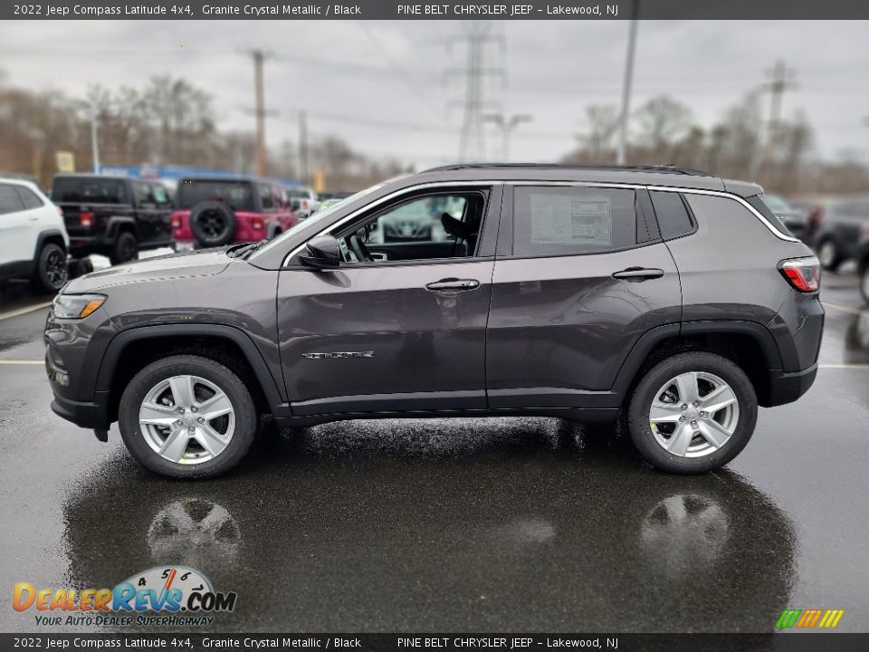 2022 Jeep Compass Latitude 4x4 Granite Crystal Metallic / Black Photo #3