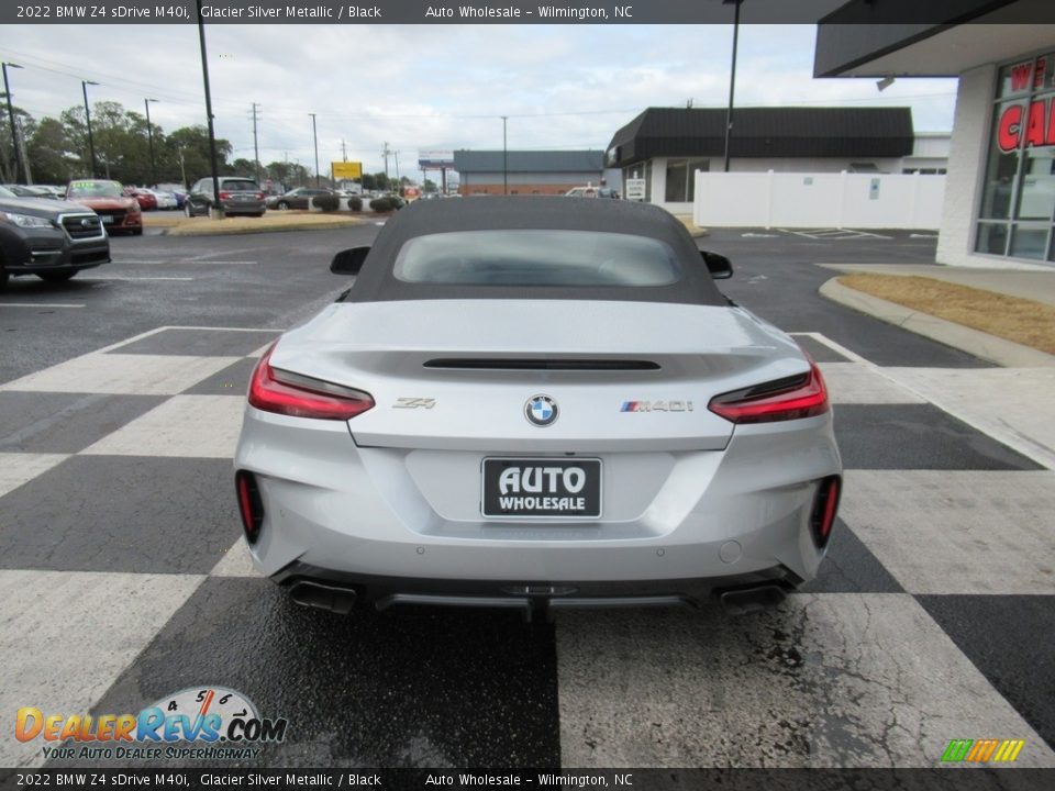 2022 BMW Z4 sDrive M40i Glacier Silver Metallic / Black Photo #6