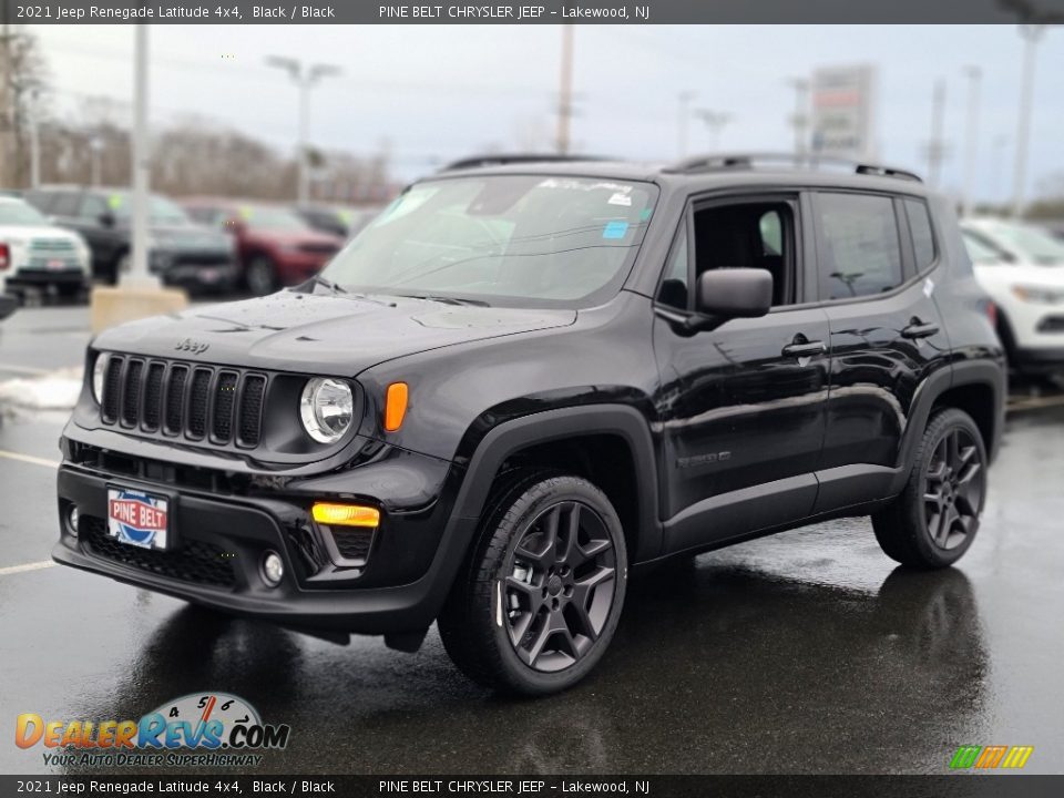 2021 Jeep Renegade Latitude 4x4 Black / Black Photo #1