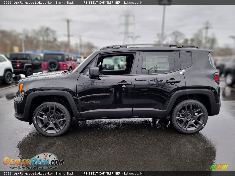 2021 Jeep Renegade Latitude 4x4 Black / Black Photo #3