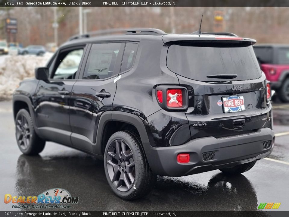 2021 Jeep Renegade Latitude 4x4 Black / Black Photo #4